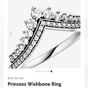 Princess Wishbone Ring Pandora